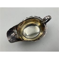Silver plated seven bar toast rack by Mappin & Webb, together with other silver plated items including pair of bottle coasters, swing handled baskets and two sauce boats