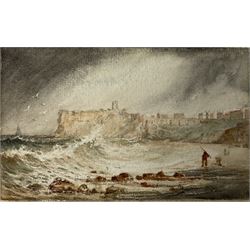 Joseph Newington Carter (British 1835-1871): Scalby Mills Whitby Scarborough and a Portrait of a Lady, collection of five watercolour sketches (three signed) 13cm x 20cm diminishing (loose mounted in a bound album)
Provenance: part of a large North Yorkshire single owner life time collection of J N Carter oils watercolours and sketches
