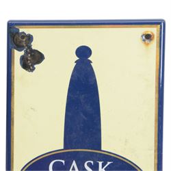 Cask Marque enamel sign, together with Theakston XB sign and Wadworth 6x sign 