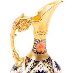 Royal Crown Derby Imari 1128 pattern ewer, H26cm