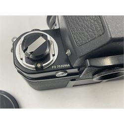 Nikon F2S photomic camera body, serial no. 7520966, with 'Nikon NIKKOR-H Auto 1:1.8 f=85mm' lens, serial no. 284221