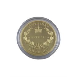 Queen Elizabeth II Australia 2015 gold proof full sovereign (25 dollars) coin, Perth mint, cased with certificate