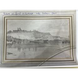 John Constable RA (British 1776-1837): 'Dover', pencil sketch titled and dated 1803, inscribed verso 14cm x 23cm