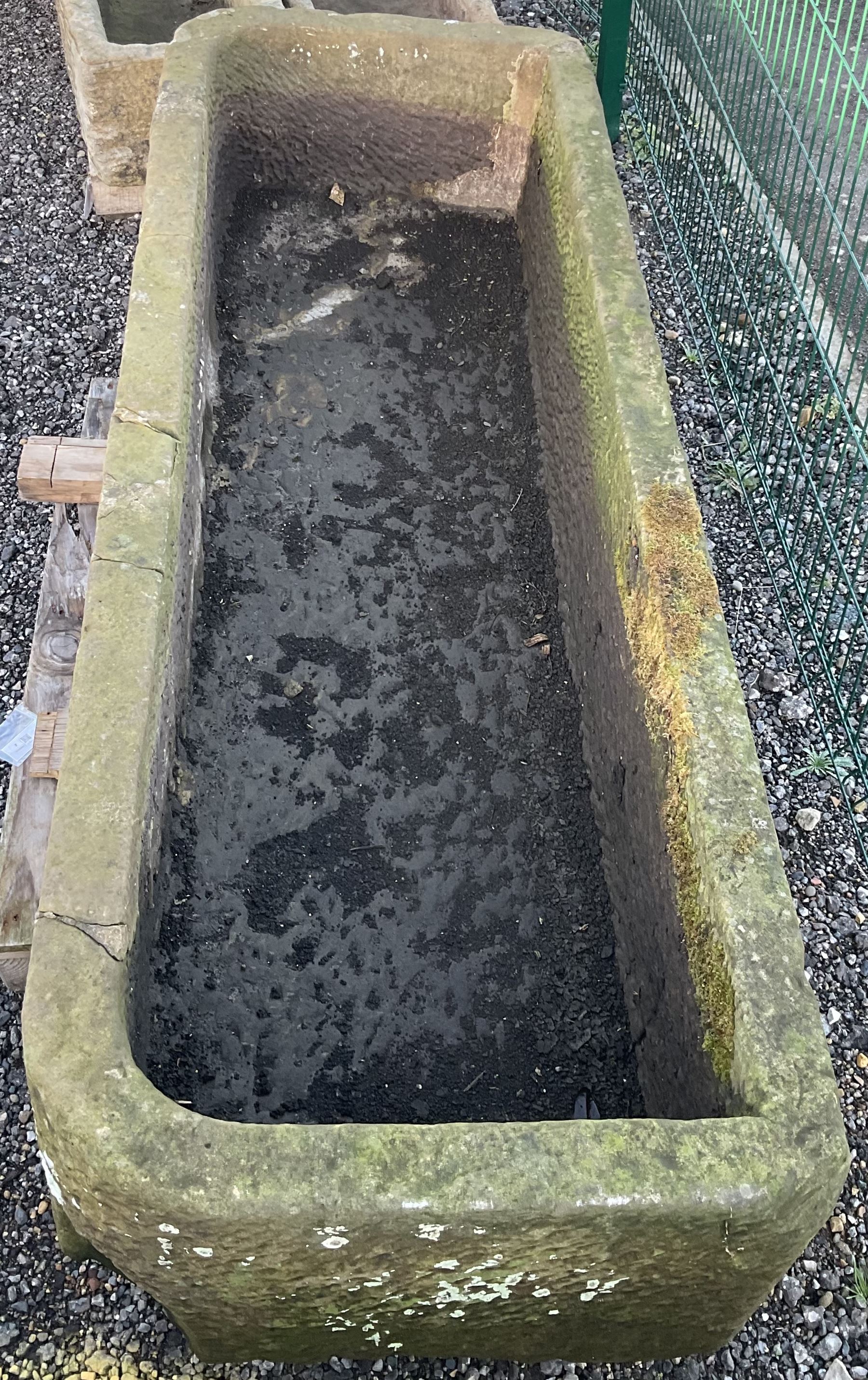 Large 19th century rectangular stone trough - THIS LOT IS TO BE COLLECTED BY APPOINTMENT FROM DUGGLEBY STORAGE, GREAT HILL, EASTFIELD, SCARBOROUGH, YO11 3TX