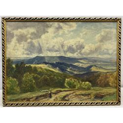Sir Herbert Edwin Pelham Hughes-Stanton RA (British 1870-1937): 'Haslemere from Hindhead', watercolour signed and indistinctly dated 1906, titled in a later hand verso 52cm x 72cm