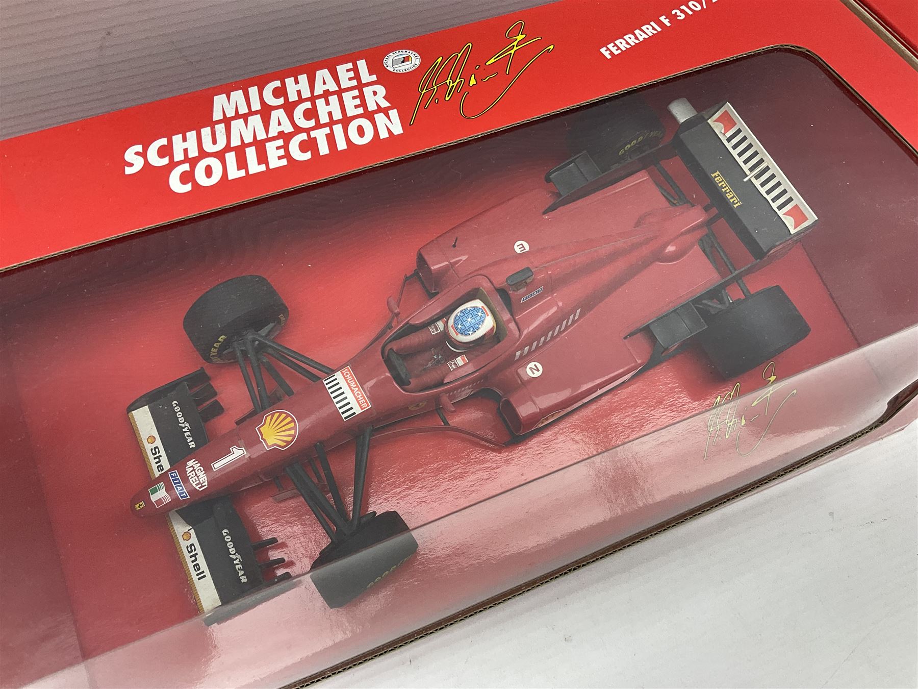 Four Paul's Model Art 1:18 scale Michael Schumacher Col