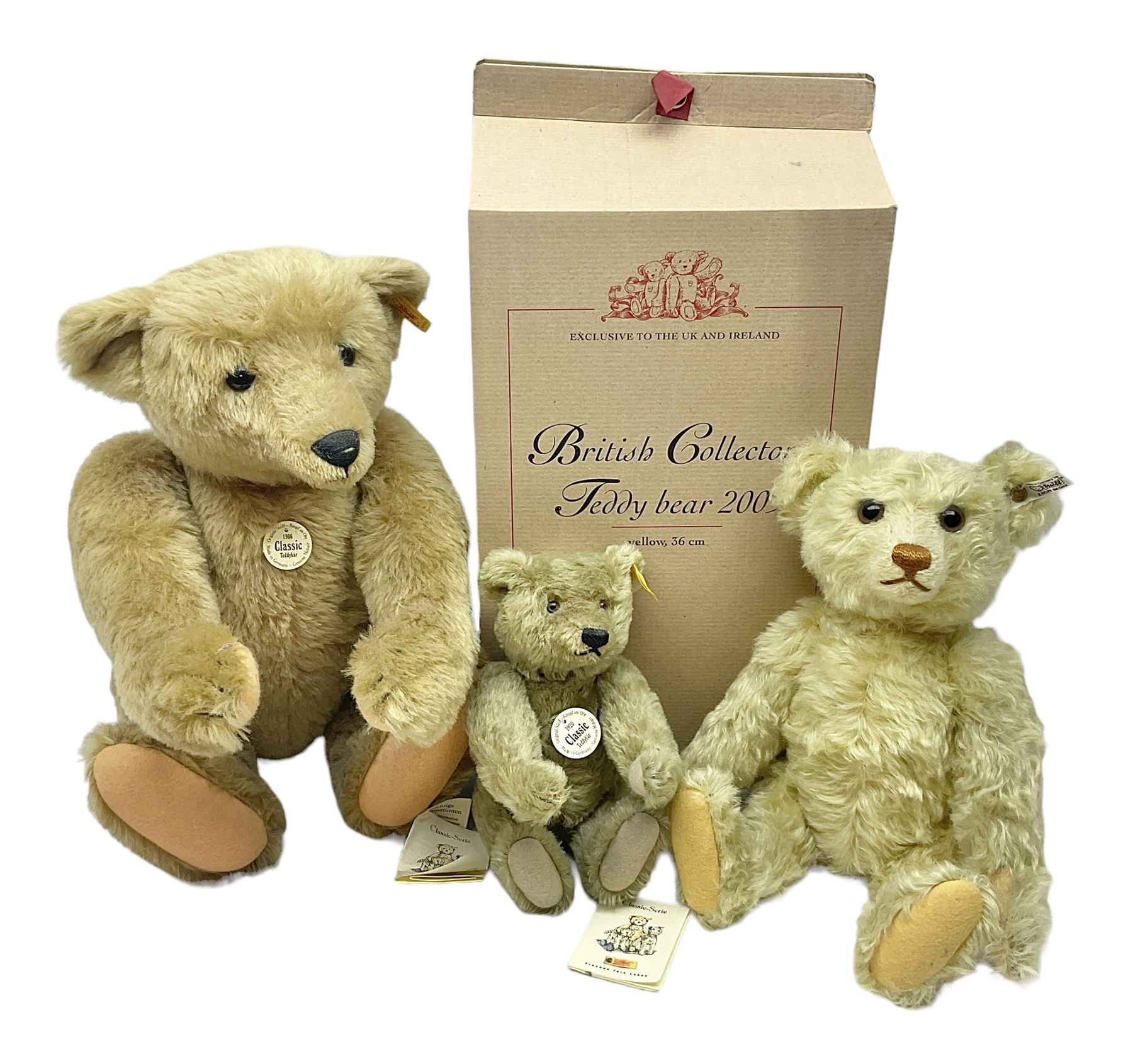 Three modern Steiff teddy bears - limited edition 'Teddy Bear 2003