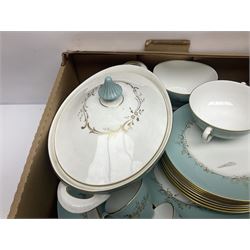 Large collection of Royal Doulton Melrose dinner wares and similar, in four boxes  