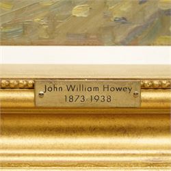 John William Howey (Staithes Group 1873-1938): Farmstead - Cast Eden, oil on board signed 24cm x 29cm