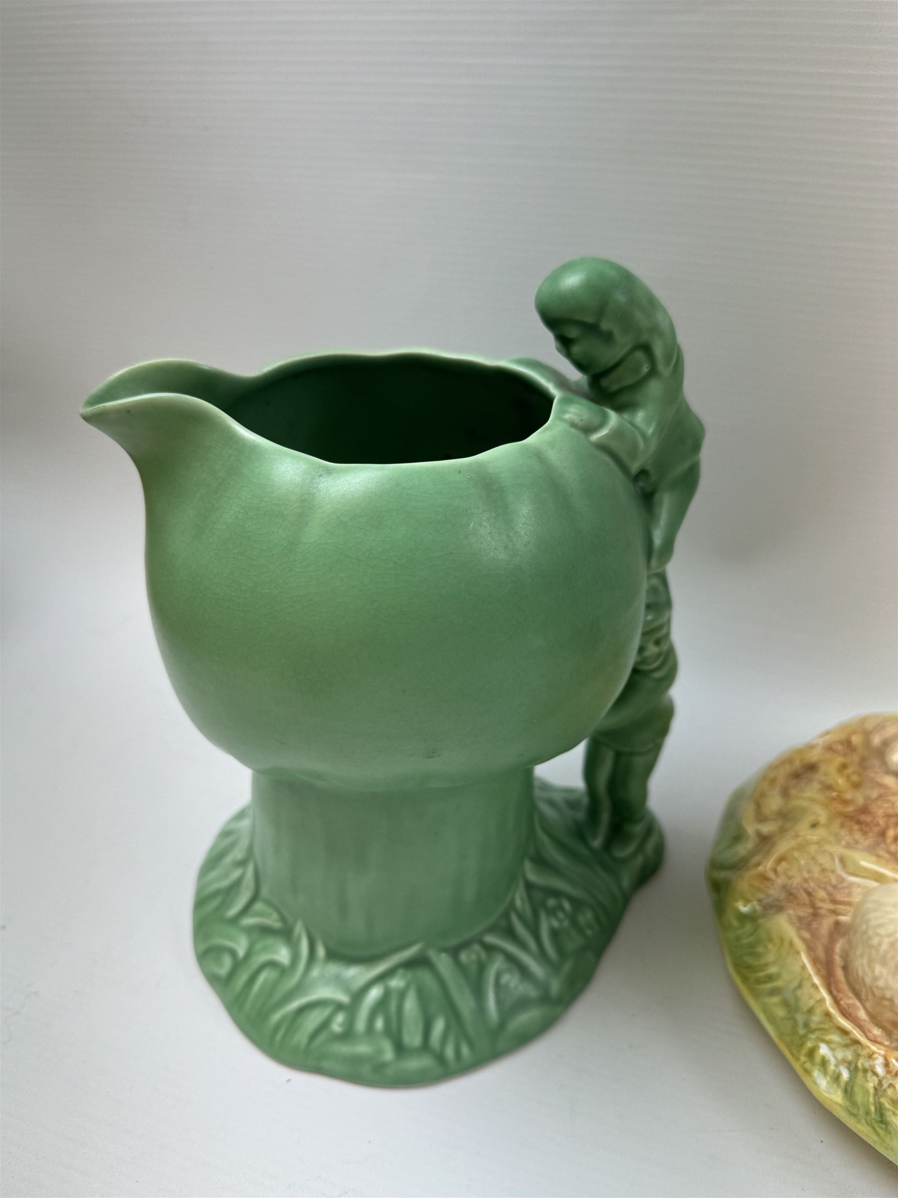 Collection of Sylvac, including posy vase, jug and dog figure, together with a Hornsea Fauna jug