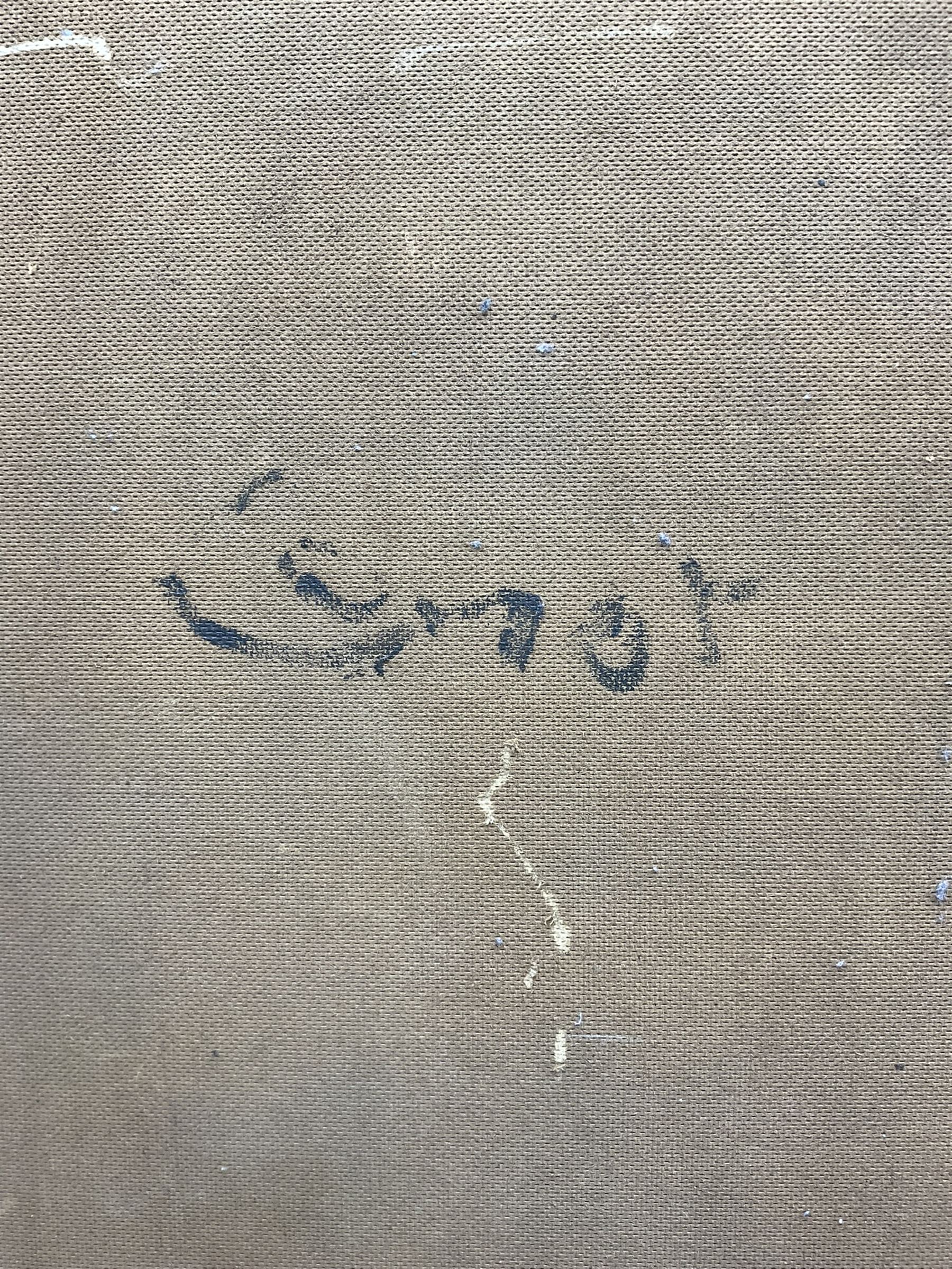 William Conor OBE RHA PPRUA ROI (Northern Irish 1881-1968): The Elder Sister, oil on canvas laid on to board, signed verso 50cm x 40cm