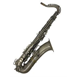 Early 20th century Elkhart Pan American C-Melody saxophone, Patd. Sept.14 1915, no.1153489, serial no.P27678; in fitted hard carrying case with crook