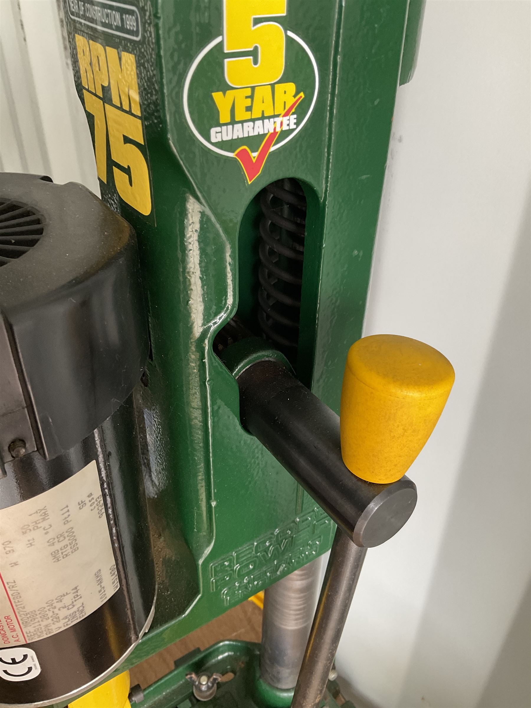 Record Power Benchtop Morticer RPM75 - THIS LOT IS TO BE COLLECTED BY APPOINTMENT FROM DUGGLEBY STORAGE, GREAT HILL, EASTFIELD, SCARBOROUGH, YO11 3TX