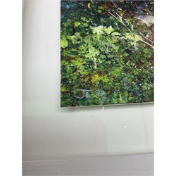 John Thornton (Northern British 1944-): Gorse, mixed media signed with initials, further signed verso 18cm x 17cm 