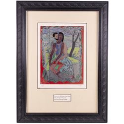 Edward Harris Wolfe (South African 1897-1982): 'Song of Songs', set of twelve limited edition lithographs on silvered paper each signed and numbered 228/250 in pencil, 36cm x 26cm, in matching frames (12)