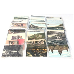  Approximately sixty-five mostly Edwardian topographical postcards, all used with some postmark interest  