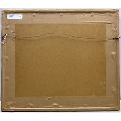 George Weatherill (British 1810-1890): Coble on Penny Steel looking towards Cowbar Nab - Staithes, watercolour unsigned 10.5cm x 17cm