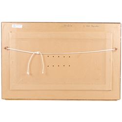 English School (19th Century): Summer Evening on a River, watercolour unsigned 29cm x 52cm