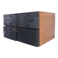 Four Sonab Model. 0A-5 Type 2 speakers, H44cm