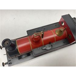 Gauge 1 - kit-built electric 0-6-0 tank locomotive No.1793 in LMS red and black livery with well detailed cab L29cm W8.5cm 