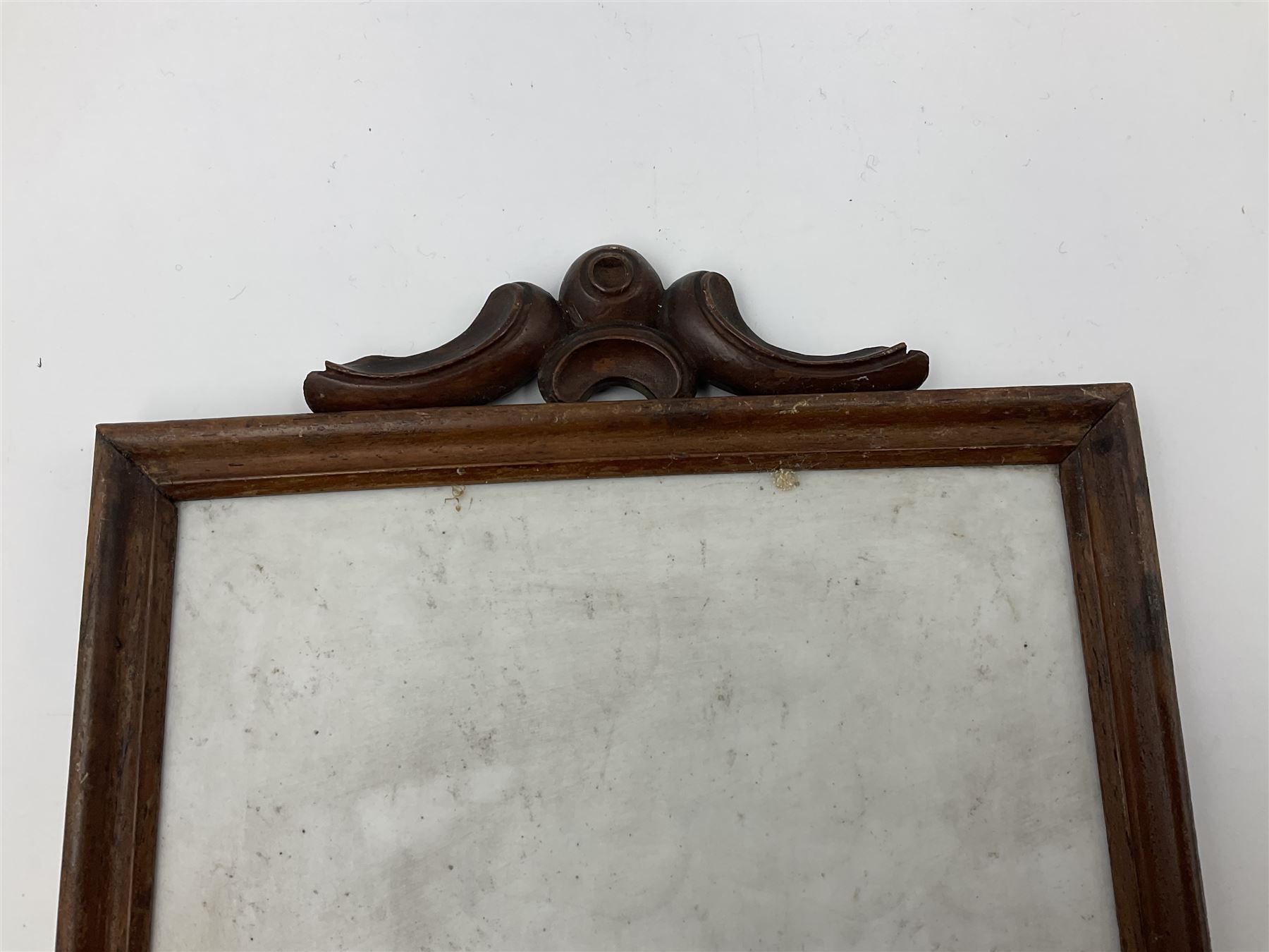 KPM Berlin lithophane panel, of two angels supporting a female figure to the centre, encased in a rosewood frame and handle, H42cm