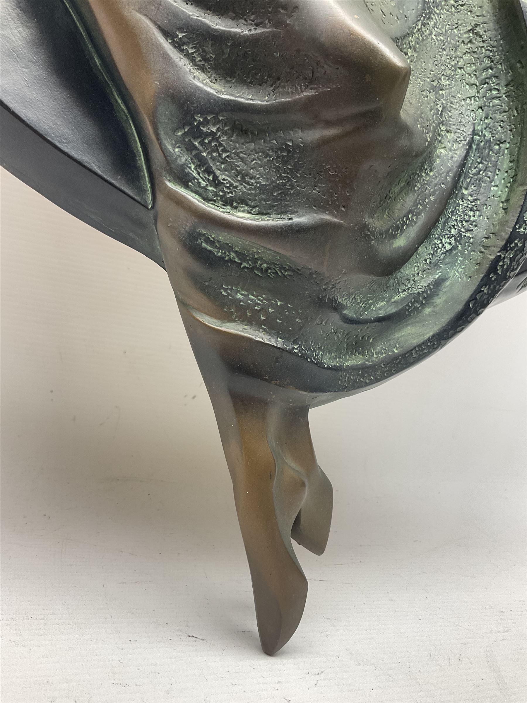 After Alexsander Danel for Austin Sculpture, Windswept, a wall hanging sculpture modelled as a female nude