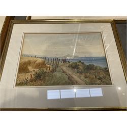 Collection of oil paintings and watercolours, artists including Geoffrey H Poole, Thomas Monro, Paul Marny, Robert Clarkson of Scarborough, classical watercolour, etc (16)