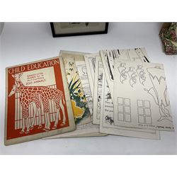 Vanity Fair Spy print, a Tory, together with six Royal Staffordshire the Biarritz side plates, and a collection of posters and ephemera 