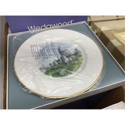 Large collection of collectors plates, mainly Wedgwood, to include calendar plates, Jasperware etc, many in original boxes, in seven boxes   