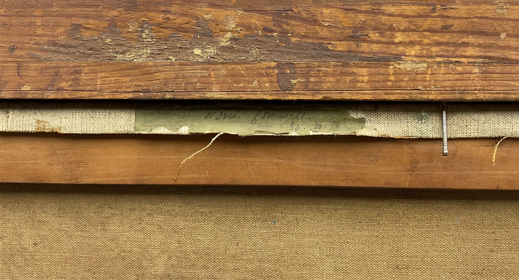 Beatrice Pauline Hewitt (British 1873-1956): Alpine Village Landscape, oil on canvas signed, artist address label verso 62cm x 75cm