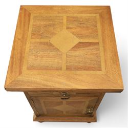Barker & Stonehouse - pair of 'Flagstone' bedside cabinets, single drawer above a cabinet