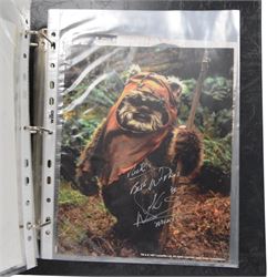 Collection of Sci-Fi signed photographs, mostly Star Wars, including Kenny Baker (R2D2), J...