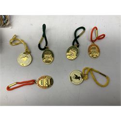 Thirty nine enamelled horse racing badges, to include badges from York, Ripon, Beverley Goodwood etc