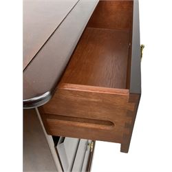 Stag Minstrel - pair of bedside pedestal chests