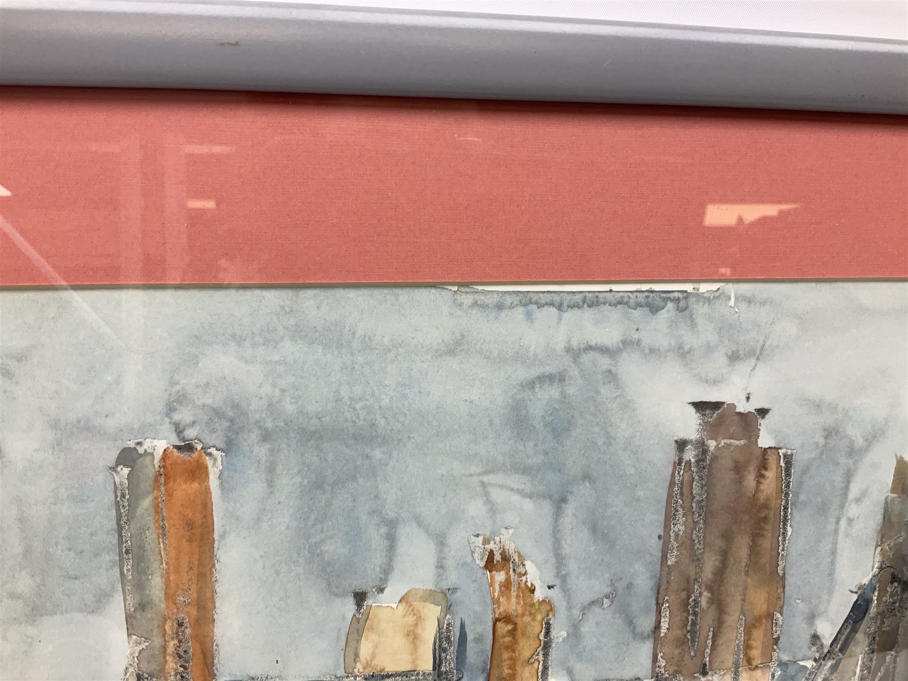 Attrib. Ken Spooner (British b.1942): Cornish Houses, mixed media unsigned 30cm x 46cm