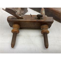 Large collection of woodworking planes, to include examples by marsden brothers 