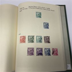 1850s and later mostly Spanish stamps including, imperf examples, some mint stamps, commemorative issues etc, housed in two albums 