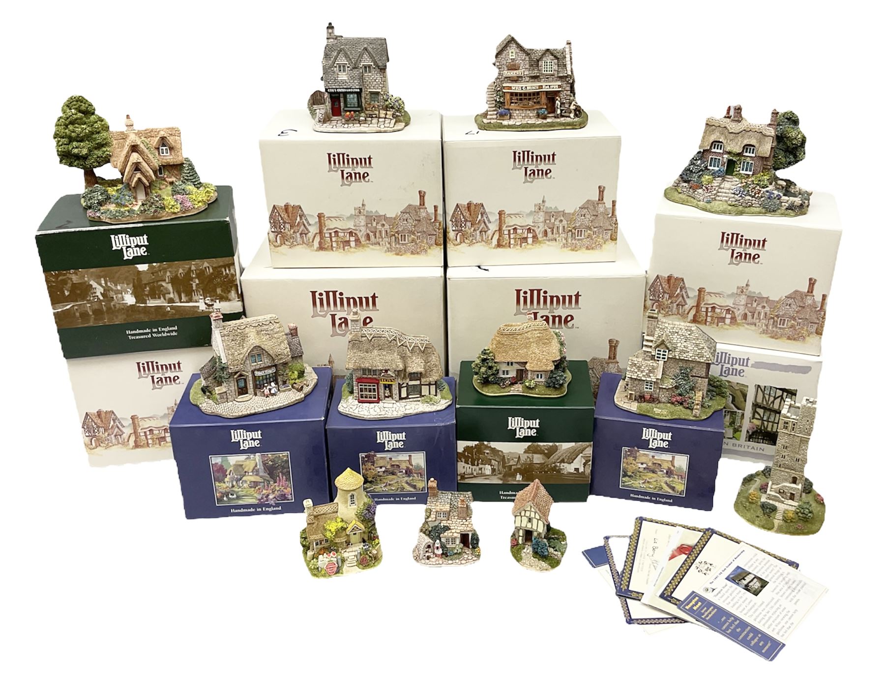 Twelve Lilliput Lane models to include The 1994 Anniversary