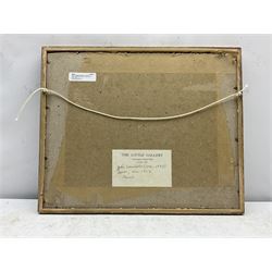 John Constable RA (British 1776-1837): 'Dover', pencil sketch titled and dated 1803, inscribed verso 14cm x 23cm 
Provenance: deceased estate/house clearance in the Leeds/York area, located in a suitcase with broken glass - back opened and glass replaced prior to auction. With The Little Gallery, 5 Kensington Church Walk, London W8, who were active around 1971-1975 specialising in big name artists but the pictures were often sketches, untypical works, thumbnail drawings etc (far more readily available at this period). There are many other examples of big name artist's pictures being sold with the same Gallery label in the same handwriting. The back of the drawing is inscribed 'J Constable' probably in the handwriting of John Fisher, his friend and patron, who on Constable's death dispersed many sketches and scrapbooks. Notes: Constable made a series of drawings, mainly of shipping, during his voyage on the East Indiaman 'Coutts' from London to Deal in April 1803. In a letter to his good friend John Dunthorne, dated 23rd May 1803, he writes 'I came on shore at Deal, walked to Dover (about one and a half hours) and the next day returned to London', giving him a half day in Dover.