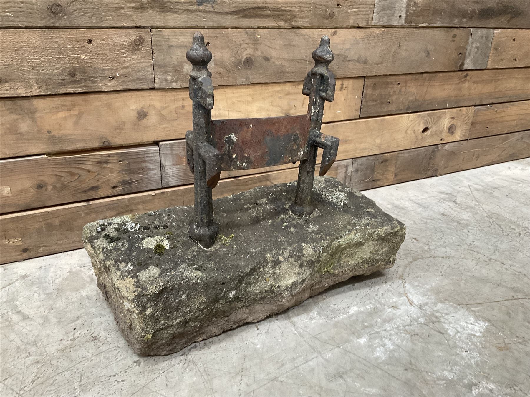 19th century cast iron boot scraper