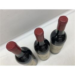 Mixed red wines comprising two bottles Marques De Riscal 1995 Rioja, 75cl, 13% vol, four bottles Chateau Peyreau 1990 Saint-Emilion Grand Cru, 75cl, 13.5% vol and Chateau Grand Rivallon 1982 Saint-Emilion Grand Cru, 75cl, unknown proof