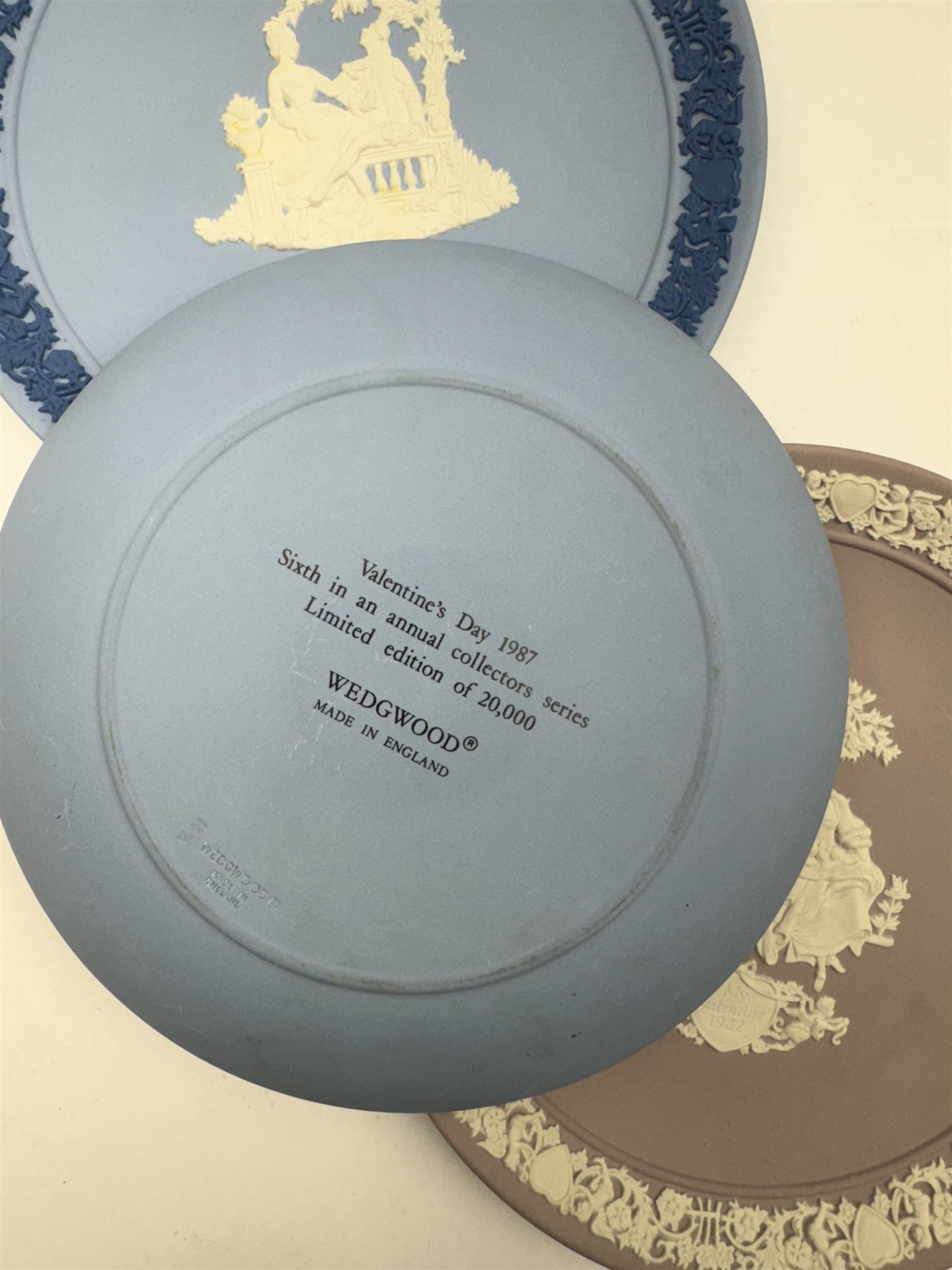 Wedgwood Jasperware including jugs, trinket dishes plates, vases etc    