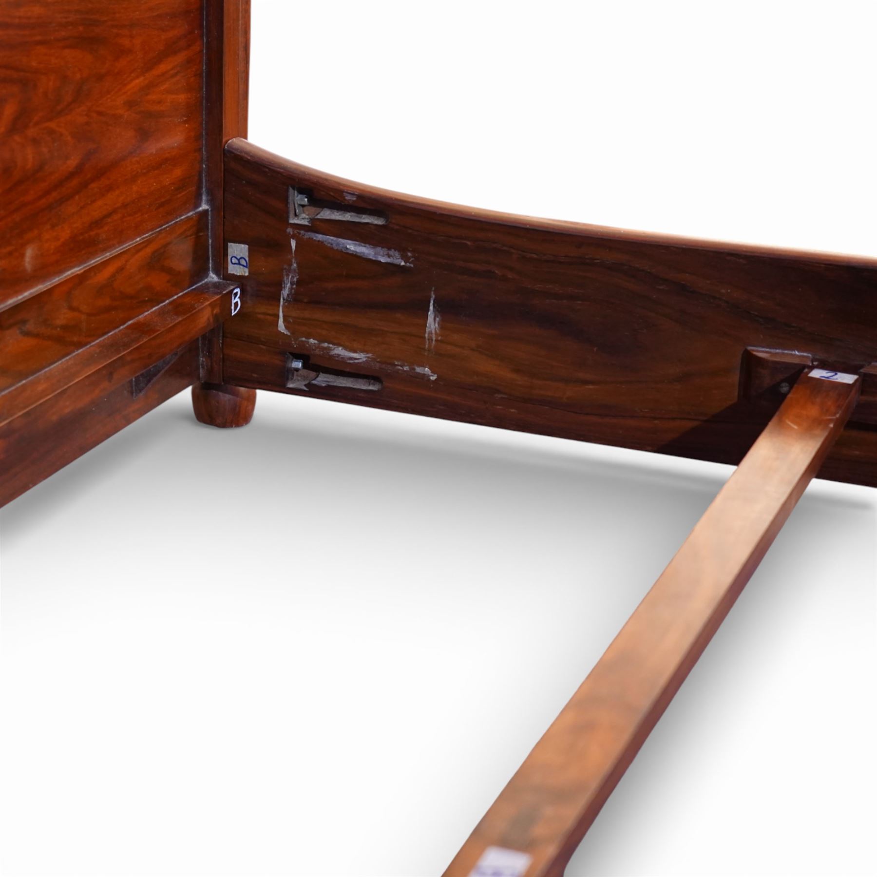 Gently Rounded Build Simon Horn - 6' super king size hardwood empire style bed | Antique ...