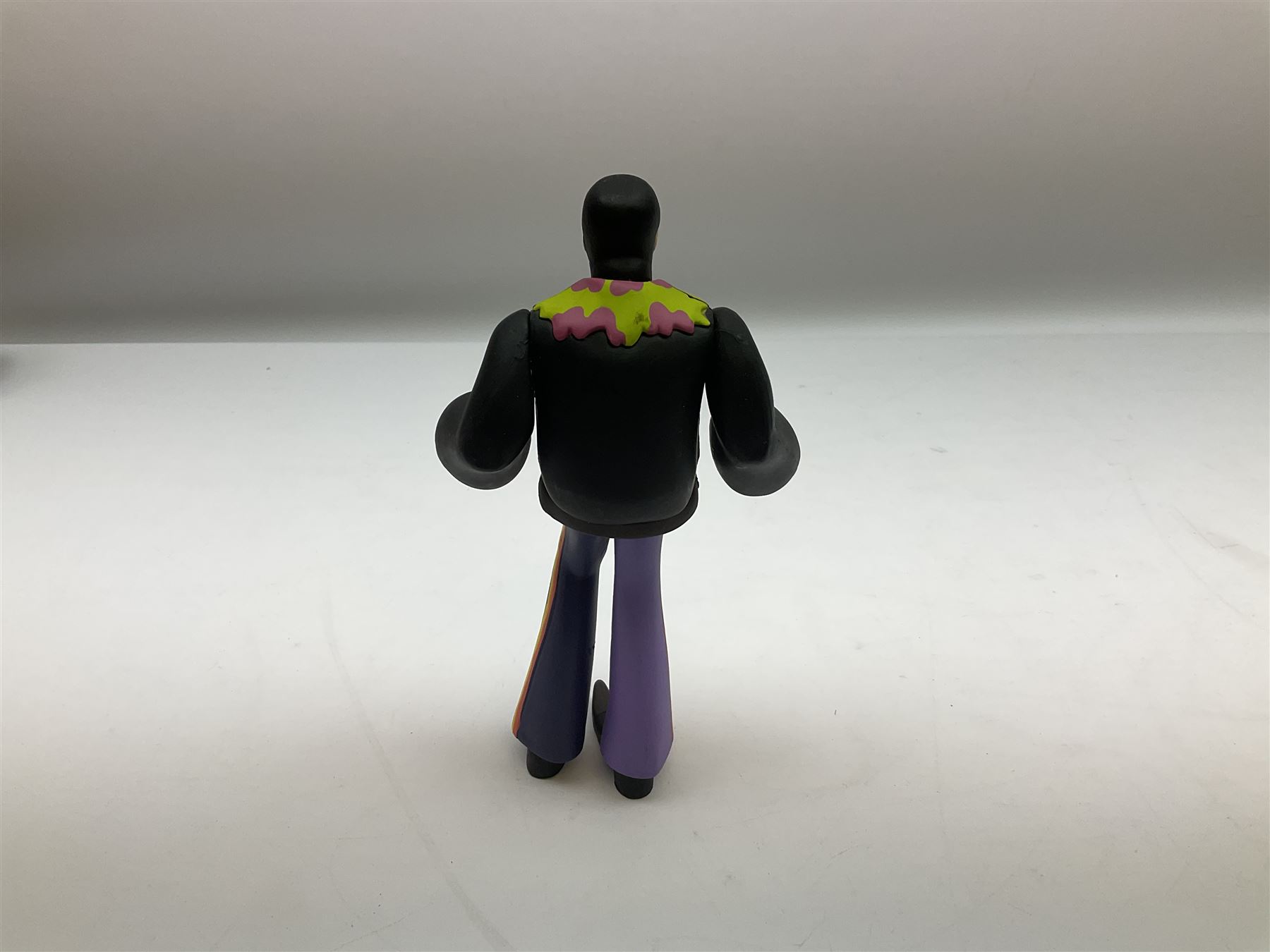 Special edition The Beatles Yellow Submarine playing cards, unopened with gilt edging in a metal tin, together with 1999 McFarlane Toys figures of Yellow Submarine John Lennon and Jeremy Hillary Boob, PH. D, tallest figure 19.5cm 