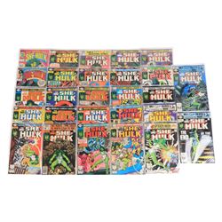Twenty-five Marvel Bronze Age 'The Savage She Hulk' comic books, spanning years 1979-1981,...