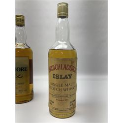 Five Single Malt Scotch Whiskys, including Aberlour Glenlivet 9 year old, Tamnavulin Glenlivet, Bruichladdich etc, various contents and proof (5)