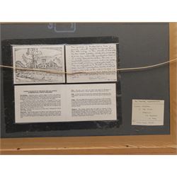 Claude Horsfall (British 1907-2003): 'The George Inn Hubberholme', oil on board signed and dated '83, titled and extensively inscribed with artist's Keighley address verso 36cm x 60cm