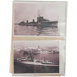 WWII Medal group awarded to Commander John Cecil Gilbert Martin, Royal Navy; OBE, 1939-1945 Star, Atlantic Star, Africa Star, Burma Star, War Medal, Defence Medal, Queen Elizabeth II Coronation medal and Royal Life Saving Society Medal, together with engraved silver napkin ring, hallmarked, engraved silver plated tin, OBE documentation and other ephemera relating to Commander John Cecil Gilbert Martin