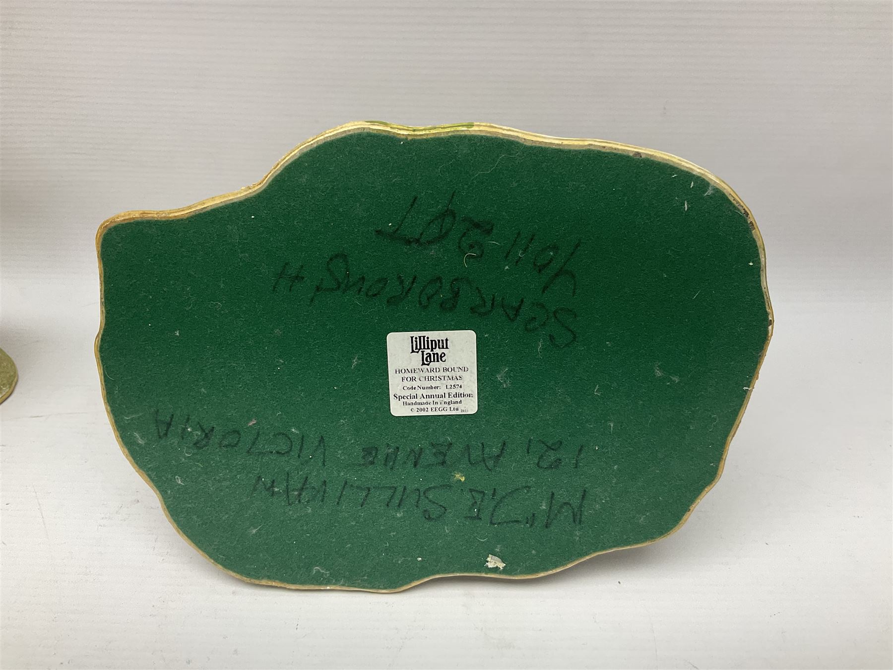 Three Lilliput Lanes, comprising Haworth Village, Homeward Bound for Christmas and Full Steam Ahead, with original boxes