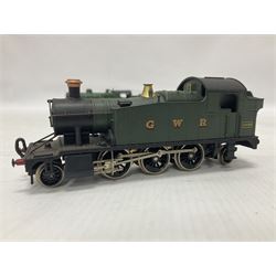 ‘00’ gauge - three kit built locomotives comprising Class J83 0-6-0T no.8477 finished in LNER green; GWR Class 4575 2-6-2T no.4589 finished in GWR green; GCR Class 9N/A5 4-6-2T no.169 finished in GCR green (3) 